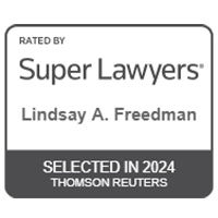 Rated By | Super Lawyers | Lindsay A. Freedman | Selected In 2024 | Thomson Reuters